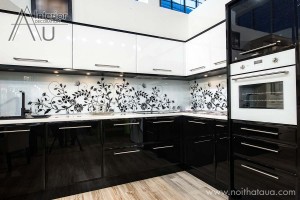 mẫu tủ bếp Acrylic đẹp