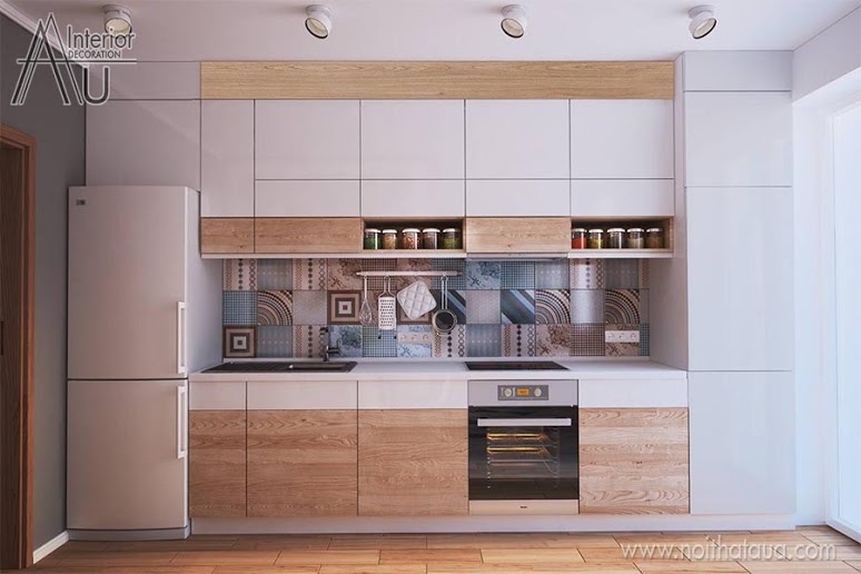 Mẫu tủ bếp đẹp hiện đại