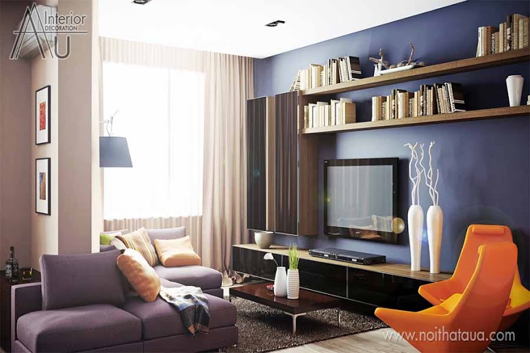 thiết kế phòng khách nhà ống